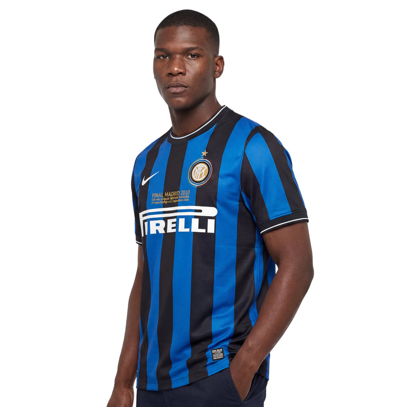 Camisa Inter de Milão Home 09/10 Retrô - Azul e Preta