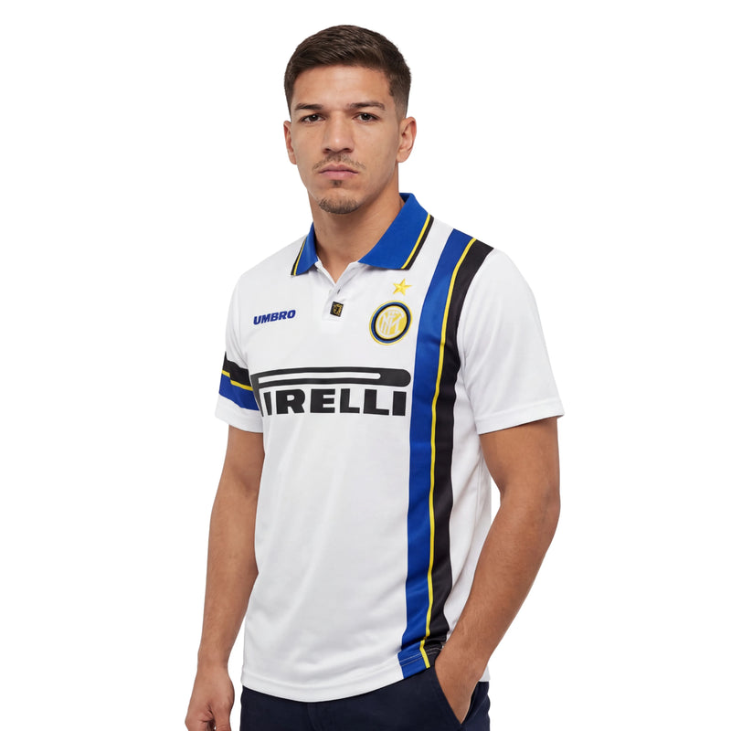 Camisa Inter de Milão Away 97/98 Retrô - Branca