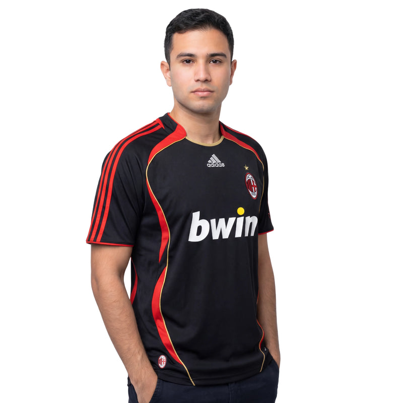 Camisa Milan Third 06/07 Retrô - Preta