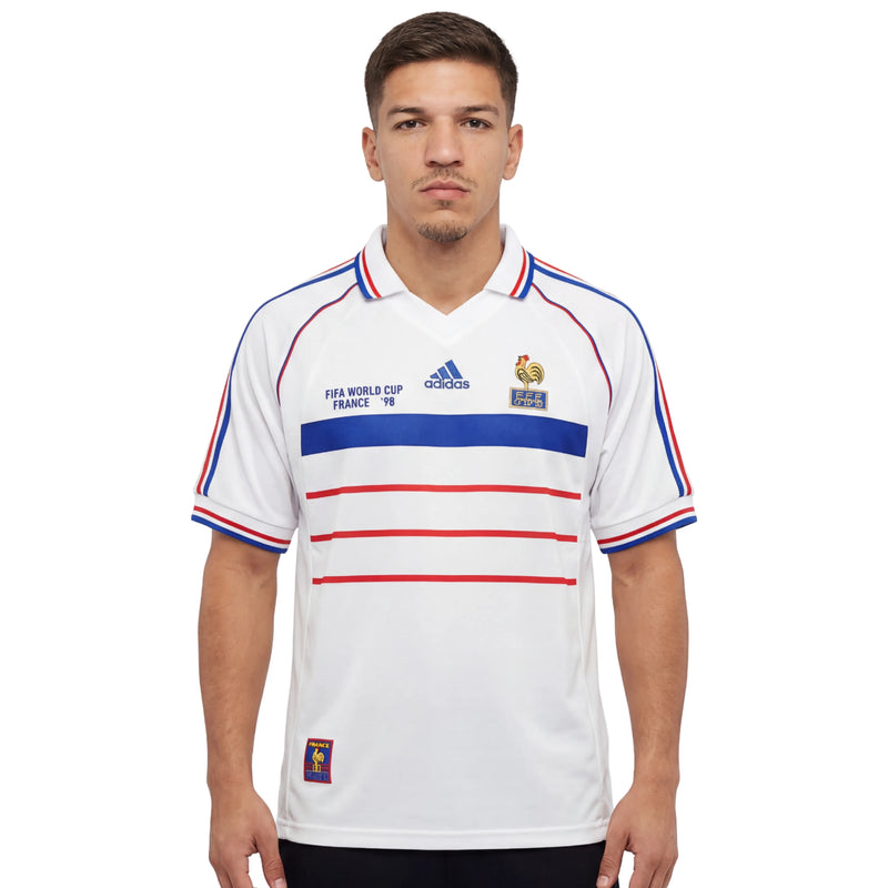 Camisa França Away 1998 Retrô - Branca
