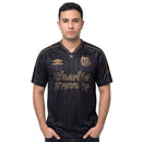 Camisa Santos Charlie Brown Jr. 2024 - Preta e Dourada - Tam: P