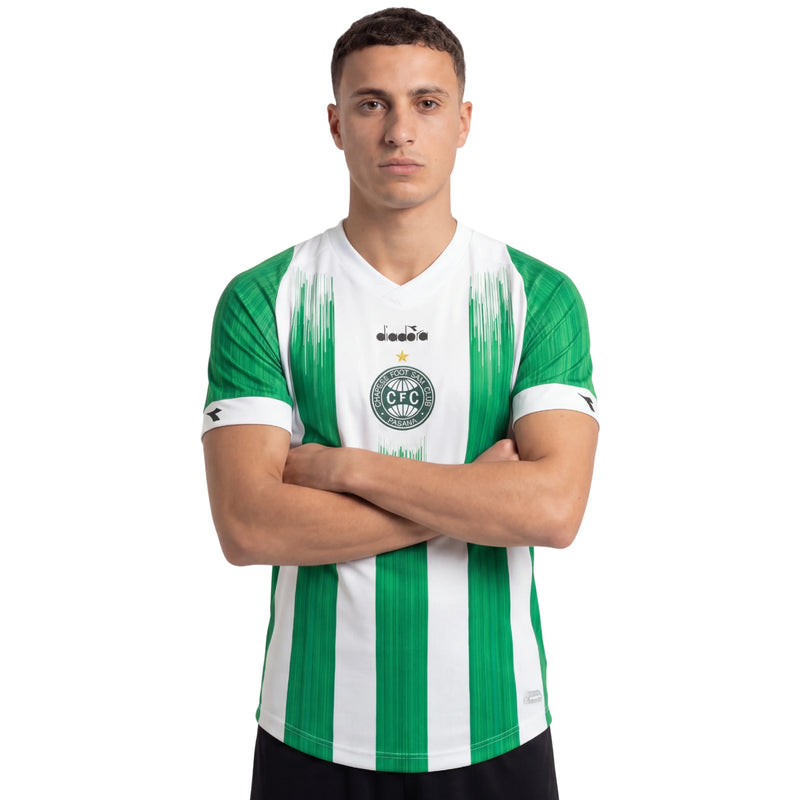 Camisa Coritiba Away 24/25 - Branca e Verde - Tam: GG