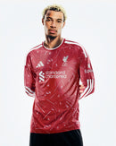 Camisa Liverpool Manga Longa Versão Jogador Home 26/27