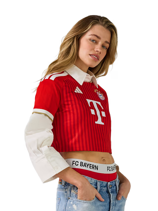 Camisa Bayern de Munique Feminina Crop Home 26/27
