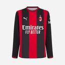 Camisa AC Milan Manga Longa Versão Jogador Home 26/27