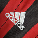 Camisa Milan Home 13/14 Manga Longa Retrô - Vermelha e Preta