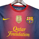 Camisa Barcelona Home 12/13 Retrô - Azul e Vermelha