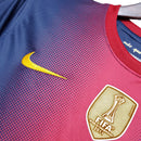 Camisa Barcelona Home 12/13 Retrô - Azul e Vermelha