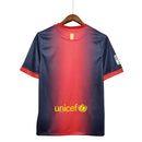 Camisa Barcelona Home 12/13 Retrô - Azul e Vermelha