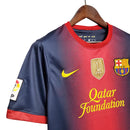 Camisa Barcelona Home 12/13 Retrô - Azul e Vermelha