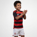 Conjunto Infantil Flamengo I 25/26 - Preto e Vermelho