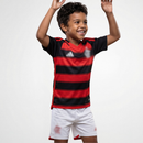 Conjunto Infantil Flamengo I 25/26 - Preto e Vermelho