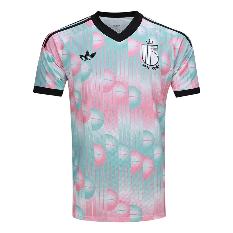 Camisa Bélgica Away 2026 - Azul e Rosa