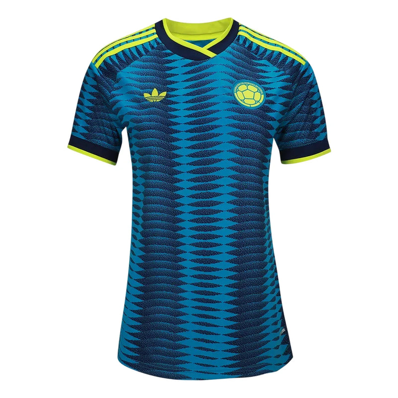 Camisa Colômbia Feminina Away 2026 - Azul