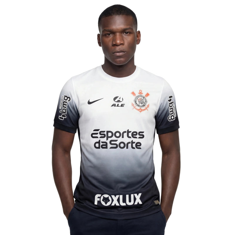 Camisa Corinthians Home 24/25 - Branca - C/ Patrocínio
