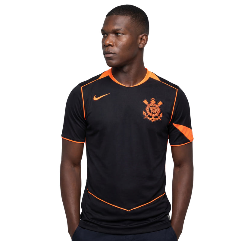 Camisa Corinthians Third 25/26 - Preta e Laranja