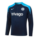 Conjunto Agasalho Treino Chelsea 23/24 - Azul Escuro