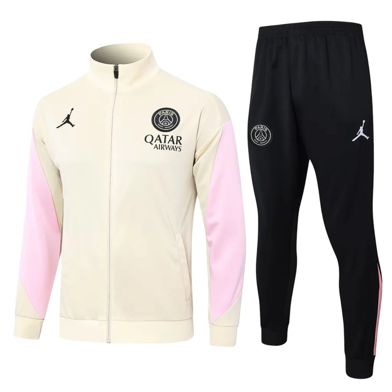 Conjunto Agasalho Treino PSG 25/26 - Bege