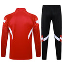 Conjunto Agasalho Treino Bayern de Munique 23/24 - Vermelho e Branco