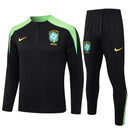 Conjunto Agasalho Treino Brasil 23/24 - Preto e Verde
