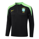 Conjunto Agasalho Treino Brasil 23/24 - Preto e Verde