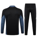 Conjunto Agasalho Treino Manchester United 23/24 - Preto e Cinza
