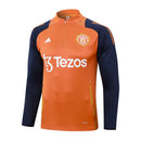 Conjunto Agasalho Treino Manchester United 23/24 - Laranja