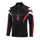 Conjunto Agasalho Treino Manchester United 23/24 - Preto
