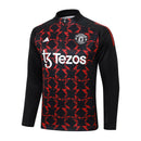 Conjunto Agasalho Treino Manchester United 23/24 - Vermelho e Preto
