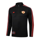 Conjunto Agasalho Treino Manchester United 23/24 - Preto e Vermelho