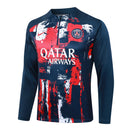 Conjunto Agasalho Treino PSG 23/24 - Azul e Vermelho