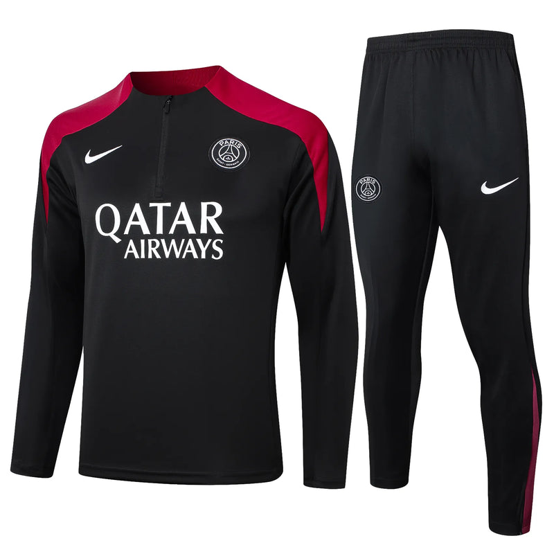 Conjunto Agasalho Treino PSG 24/25 - Preto