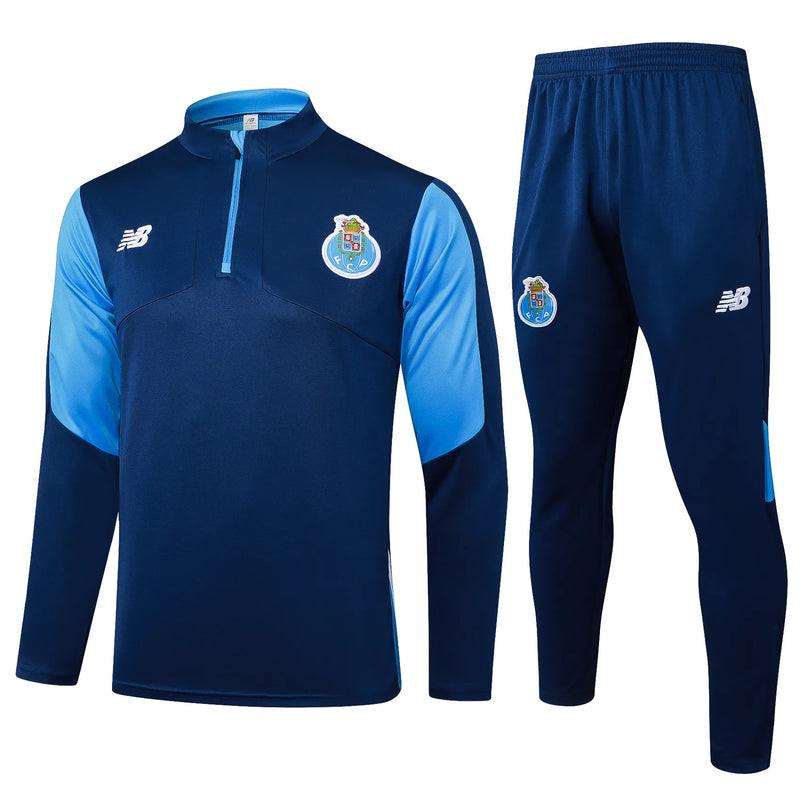 Conjunto Agasalho Treino Porto 24/25 - Azul Escuro