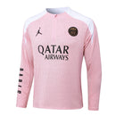 Conjunto Agasalho Treino PSG 23/24 - Rosa e Branco
