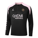 Conjunto Agasalho Treino PSG 23/24 - Preto e Rosa