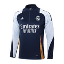 Conjunto Agasalho Treino Real Madrid 23/24 - Azul e Branco