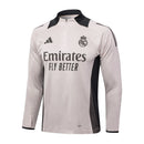 Conjunto Agasalho Treino Real Madrid 23/24 - Cinza Claro