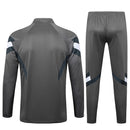 Conjunto Agasalho Treino Real Madrid 23/24 - Cinza