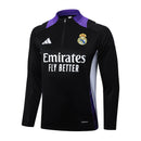 Conjunto Agasalho Treino Real Madrid 23/24 - Preto e Roxo