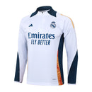 Conjunto Agasalho Treino Real Madrid 23/24 - Branco e Azul