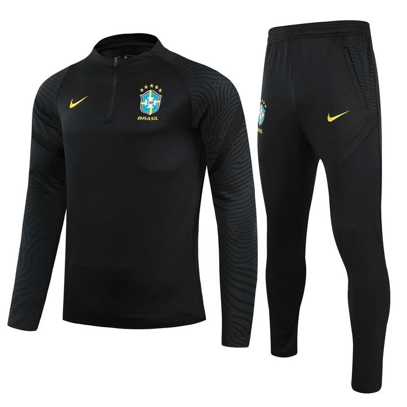 Conjunto Agasalho Treino Brasil 24/25 - All Black