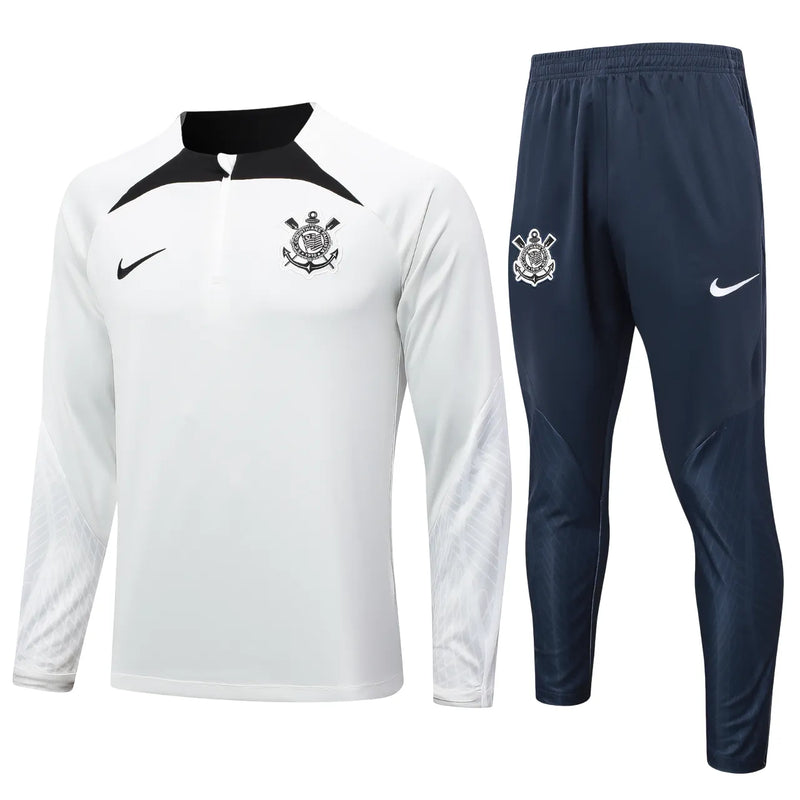 Conjunto Agasalho Treino Corinthians 24/25 - Branco