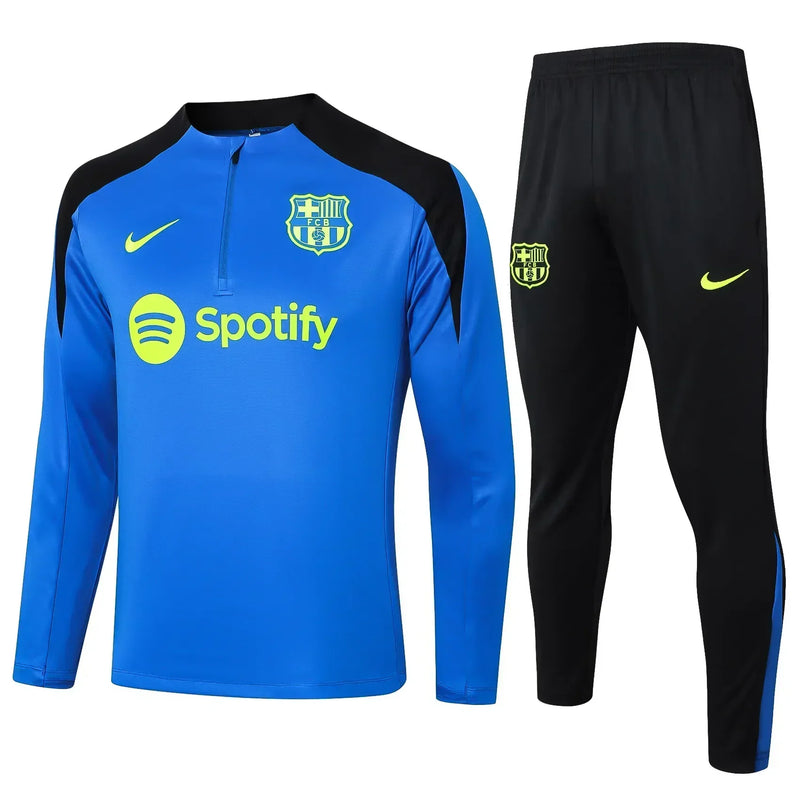 Conjunto Agasalho Treino Barcelona 24/25 - Azul