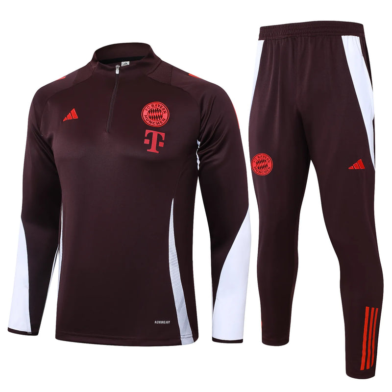 Conjunto Agasalho Treino Bayern de Munique 24/25 - Vinho