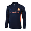 Conjunto Agasalho Treino Olympique de Marseille 23/24 - Azul Escuro