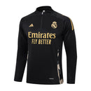 Conjunto Agasalho Treino Real Madrid 23/24 - Preto