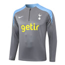 Conjunto Agasalho Treino Tottenham 23/24 - Cinza