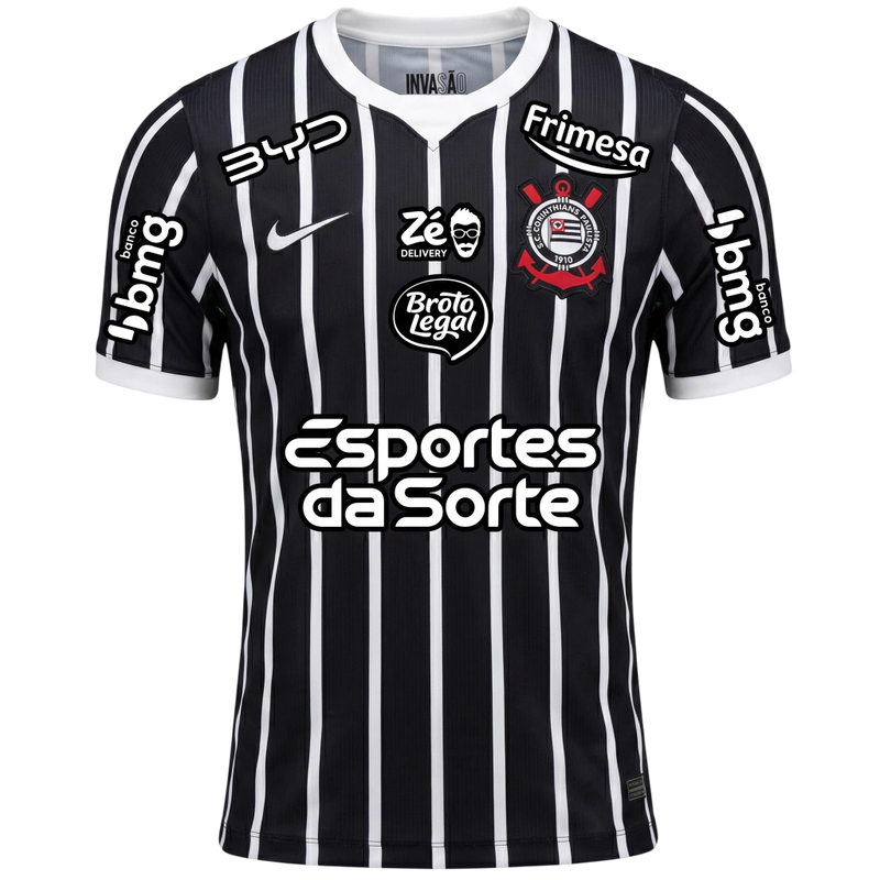 Camisa Corinthians Away 26/27 Patrocinios - Torcedor Nike Masculina - Listrada