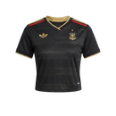 Camisa Flamengo 26/27 Cropped - Torcedor Adidas Feminina - Preta
