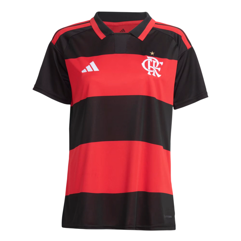 Camisa Flamengo Home 26/27 - Torcedor Adidas Feminina - Rubro - negra